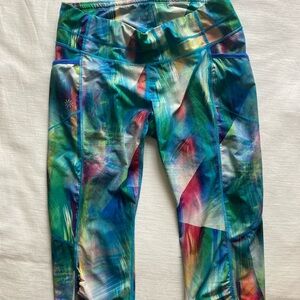 Athleta Multicolor Abstract Leggings